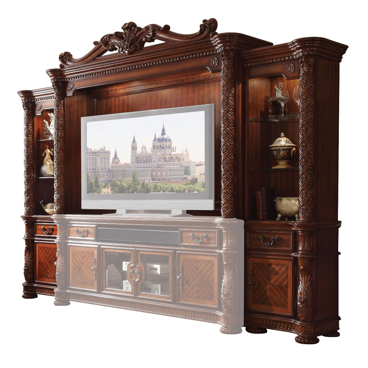 Vendome II Entertainment Center - Cherry