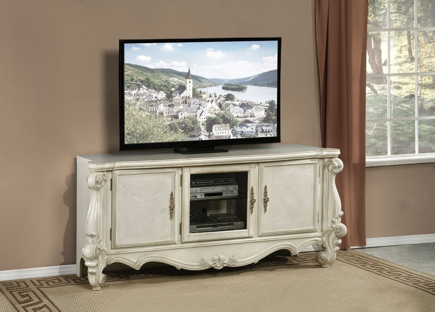 Soporte para TV rectangular Versailles de 74" de largo