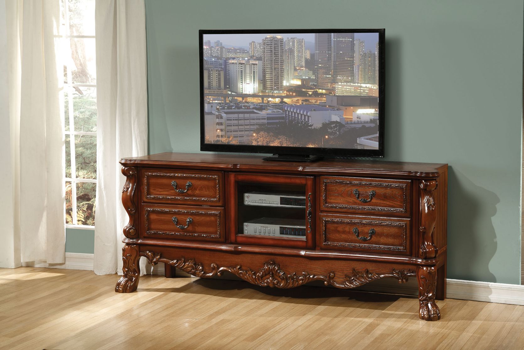 Soporte de TV rectangular Dresden de 79" de largo