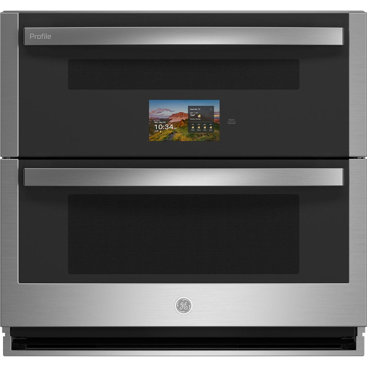  GE Profile 30-inch Built-In Wall Oven with Twin Flex Convection PTS9200SZSS IMAGE 1