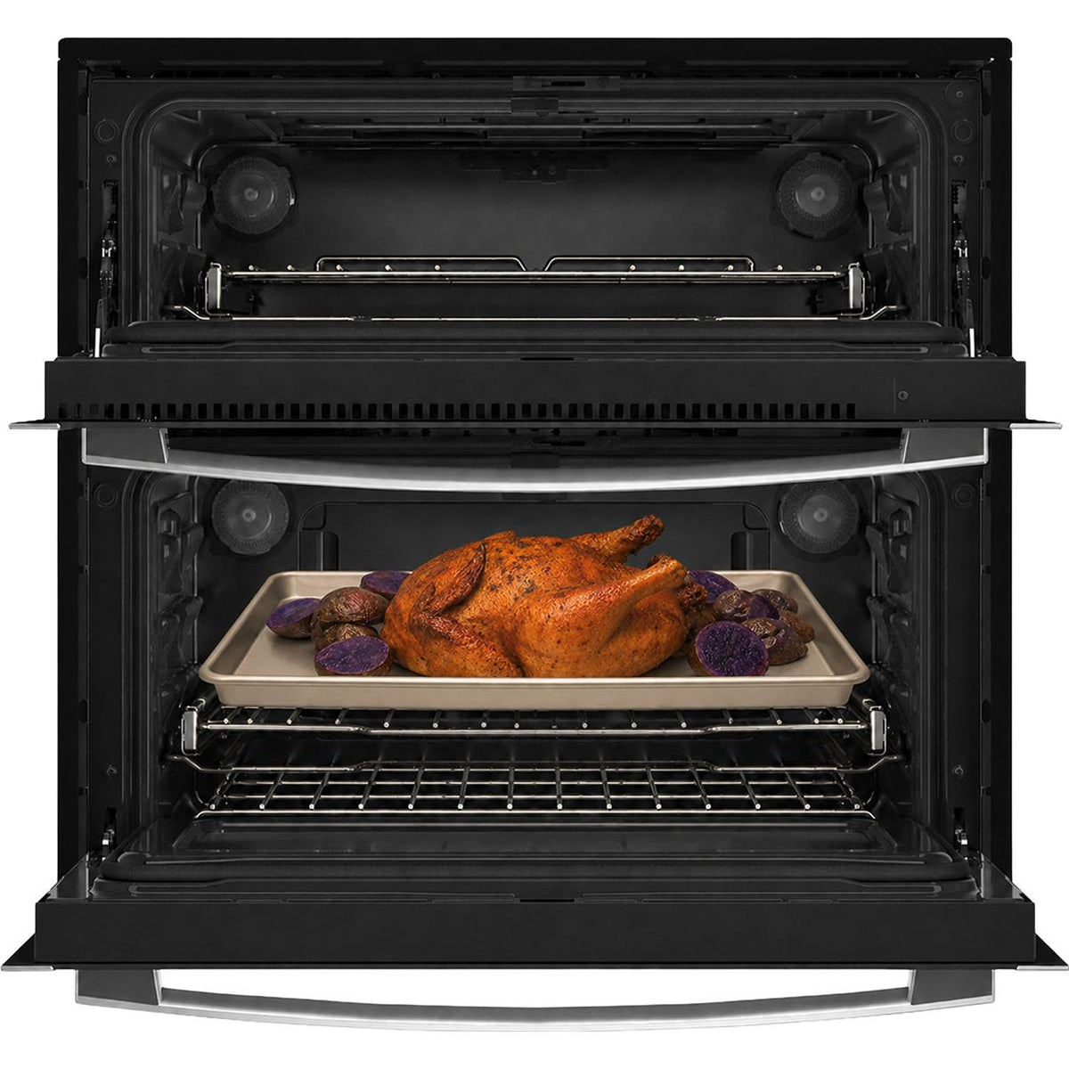  GE Profile 30-inch Built-In Wall Oven with Twin Flex Convection PTS9200SZSS IMAGE 3