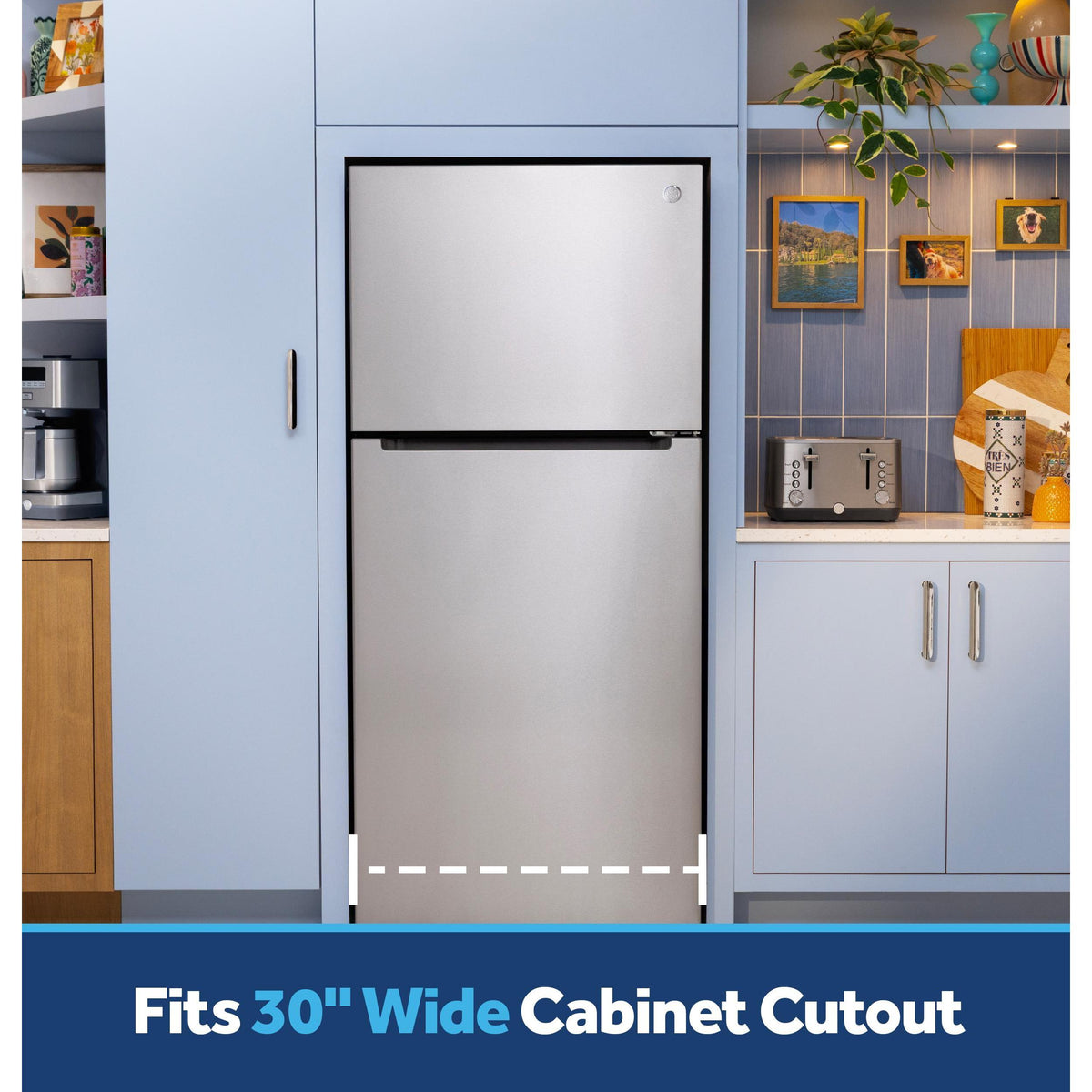  GE 30-inch, 19 cu. ft. Freestanding Top Freezer Refrigerator with Garage-Ready Performance GPS19KYZFS IMAGE 10