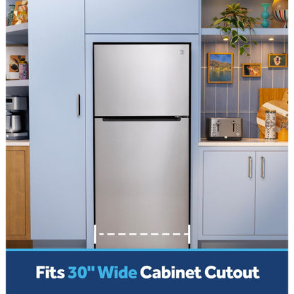  GE 30-inch, 19 cu. ft. Freestanding Top Freezer Refrigerator with Garage-Ready Performance GPS19KYZFS IMAGE 10
