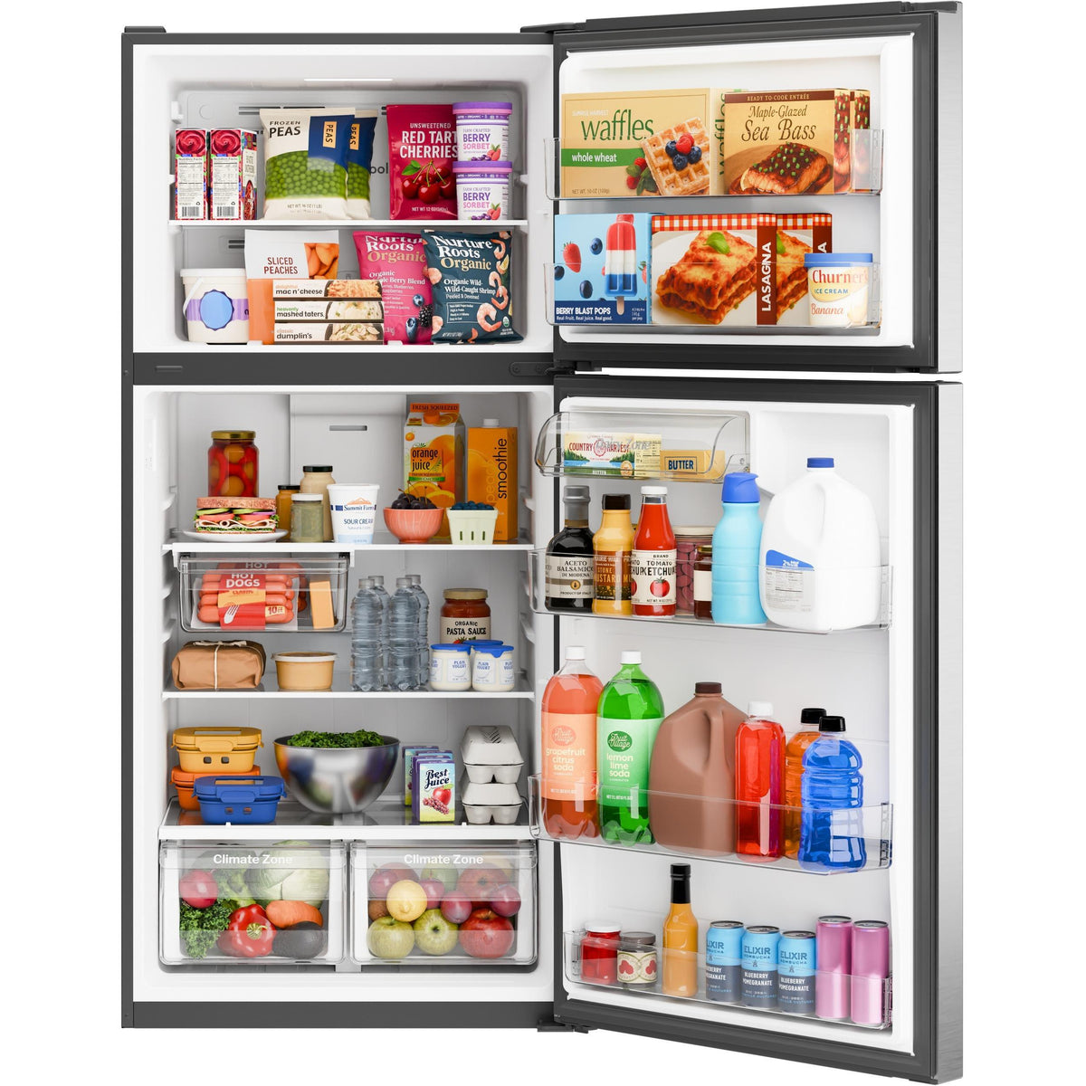  GE 30-inch, 19 cu. ft. Freestanding Top Freezer Refrigerator with Garage-Ready Performance GPS19KYZFS IMAGE 5
