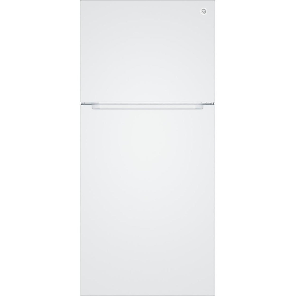  GE 30-inch, 19 cu. ft. Freestanding Top Freezer Refrigerator with Garage-Ready Performance GPS19KGZWW IMAGE 1