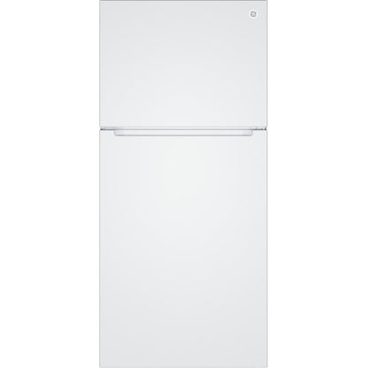  GE 30-inch, 19 cu. ft. Freestanding Top Freezer Refrigerator with Garage-Ready Performance GPS19KGZWW IMAGE 1