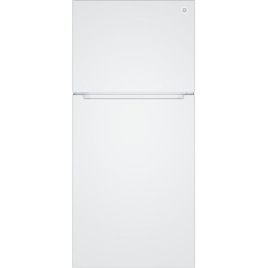  GE 30-inch, 19 cu. ft. Freestanding Top Freezer Refrigerator with Garage-Ready Performance GPS19KGZWW IMAGE 1