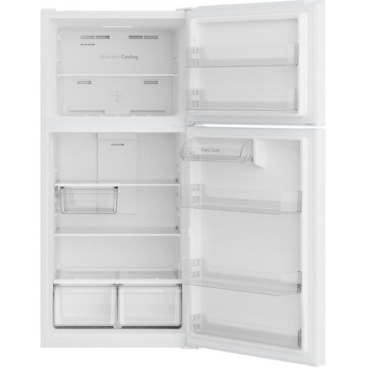  GE 30-inch, 19 cu. ft. Freestanding Top Freezer Refrigerator with Garage-Ready Performance GPS19KGZWW IMAGE 2