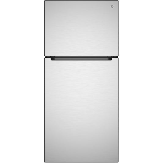  GE 30-inch, 21 cu. ft. Freestanding Top Freezer Refrigerator with Garage-Ready Performance GPS21KYZFS IMAGE 1