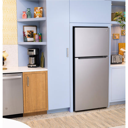 GE 30-inch, 21 cu. ft. Freestanding Top Freezer Refrigerator with Garage-Ready Performance GPS21KYZFS IMAGE 6