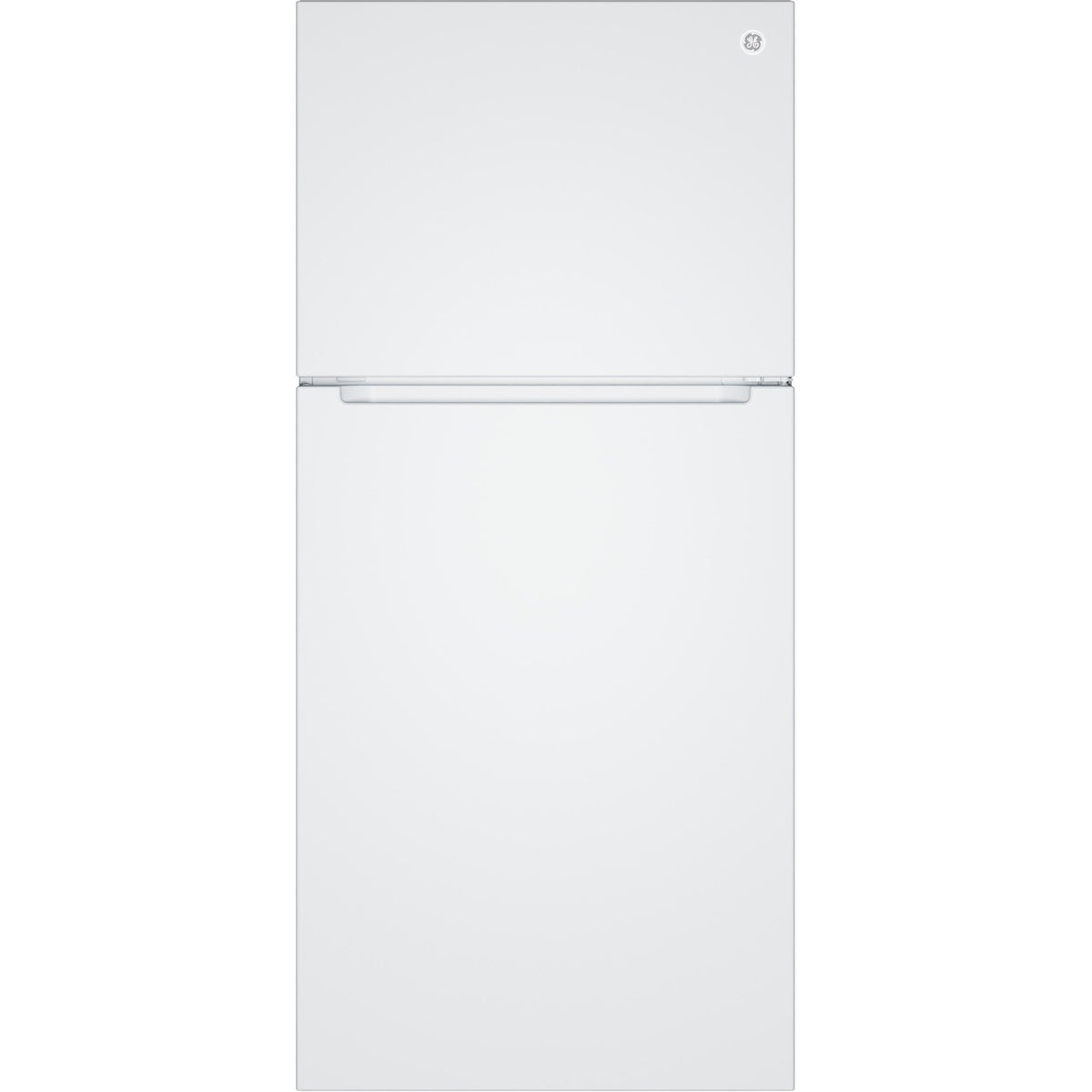  GE 30-inch, 21 cu. ft. Freestanding Top Freezer Refrigerator with Garage-Ready Performance GPS21KGZWW IMAGE 1