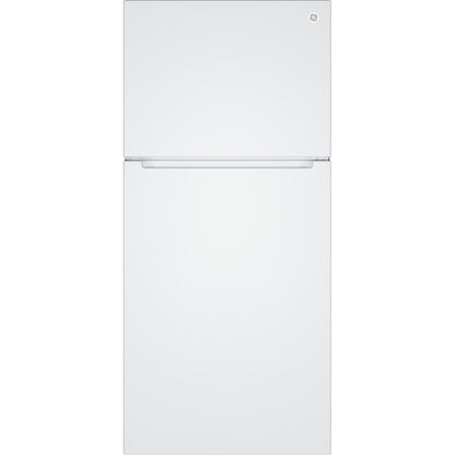  GE 30-inch, 21 cu. ft. Freestanding Top Freezer Refrigerator with Garage-Ready Performance GPS21KGZWW IMAGE 1