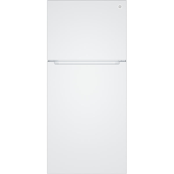 GE 30-inch, 21 cu. ft. Freestanding Top Freezer Refrigerator with Garage-Ready Performance GPS21KGZWW
