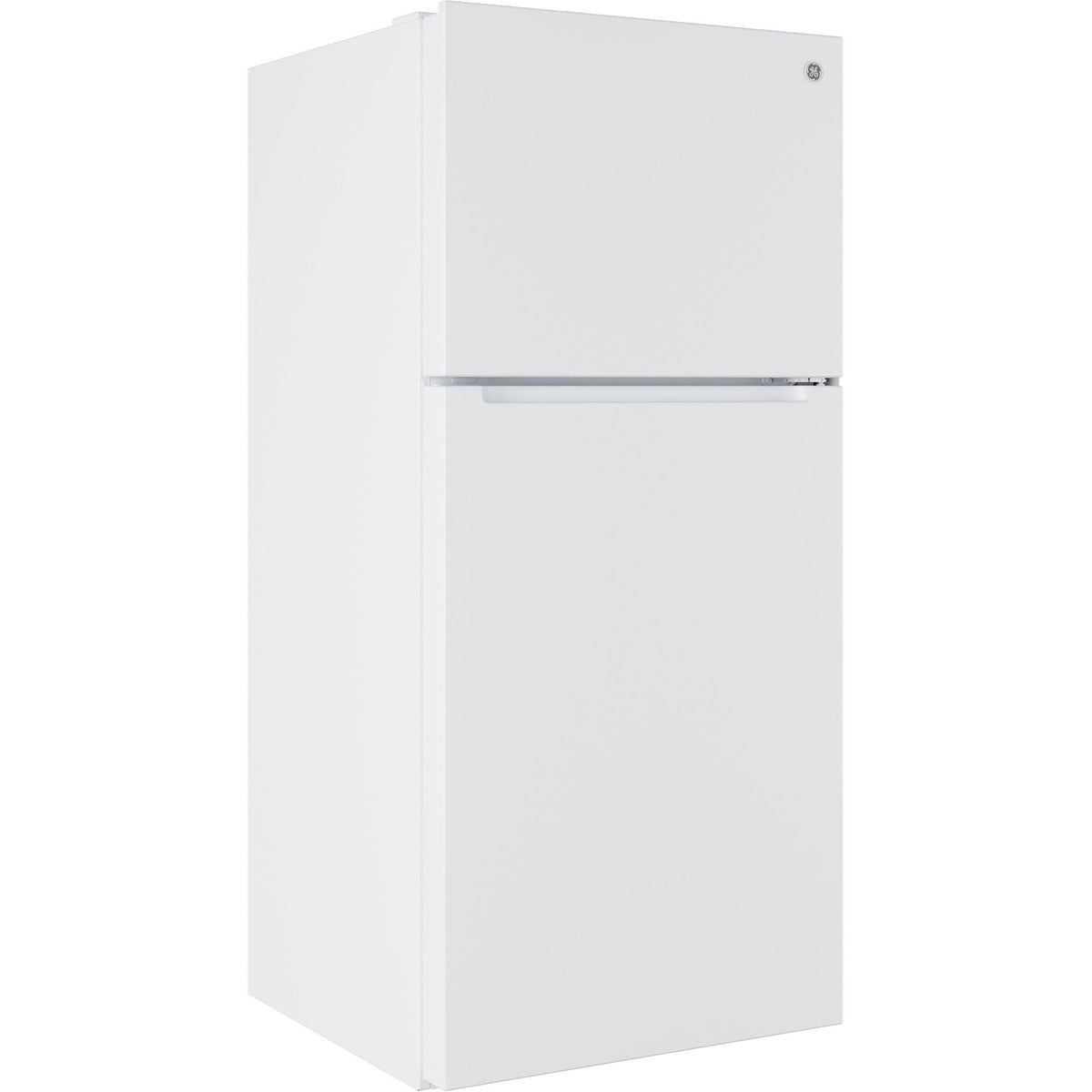  GE 30-inch, 21 cu. ft. Freestanding Top Freezer Refrigerator with Garage-Ready Performance GPS21KGZWW IMAGE 2