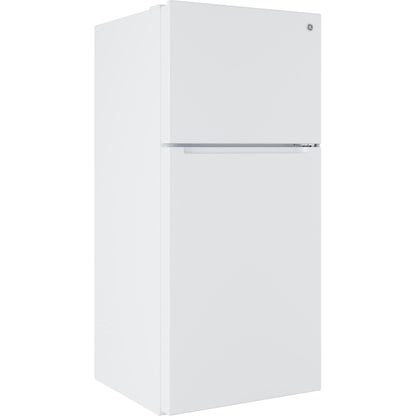  GE 30-inch, 21 cu. ft. Freestanding Top Freezer Refrigerator with Garage-Ready Performance GPS21KGZWW IMAGE 2