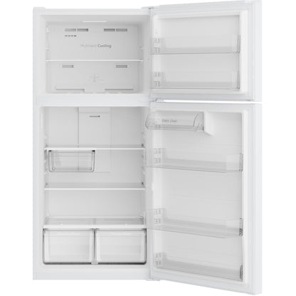  GE 30-inch, 21 cu. ft. Freestanding Top Freezer Refrigerator with Garage-Ready Performance GPS21KGZWW IMAGE 3
