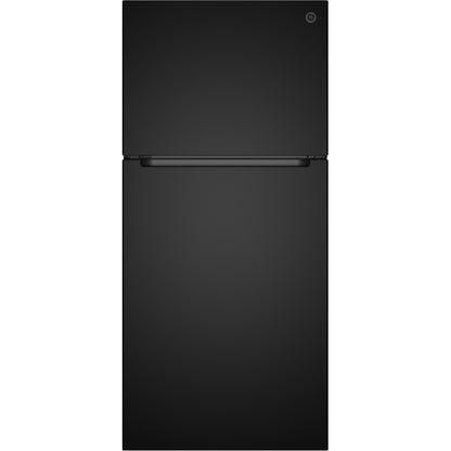  GE 30-inch, 21 cu. ft. Freestanding Top Freezer Refrigerator with Garage-Ready Performance GPS21KGZBB IMAGE 1