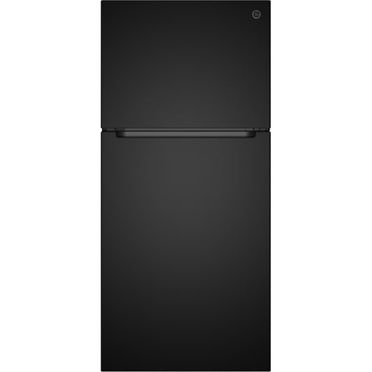  GE 30-inch, 21 cu. ft. Freestanding Top Freezer Refrigerator with Garage-Ready Performance GPS21KGZBB IMAGE 1