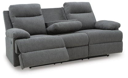 Tarrant Reclining Sofa with Drop Down Table