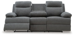 Tarrant Reclining Sofa with Drop Down Table