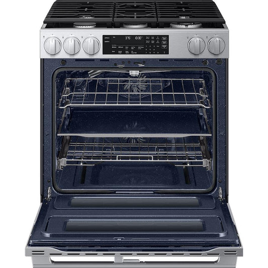  Samsung 30-inch, 6.0 cu. ft. Slide-in Gas Range with True Convection Technology NSG90H60DRAA IMAGE 2