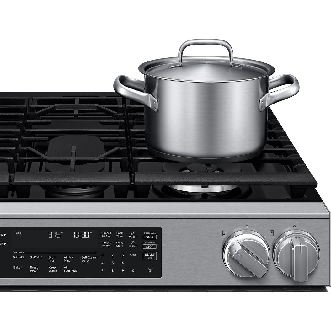  Samsung 30-inch, 6.0 cu. ft. Slide-in Gas Range with True Convection Technology NSG90H60DRAA IMAGE 6