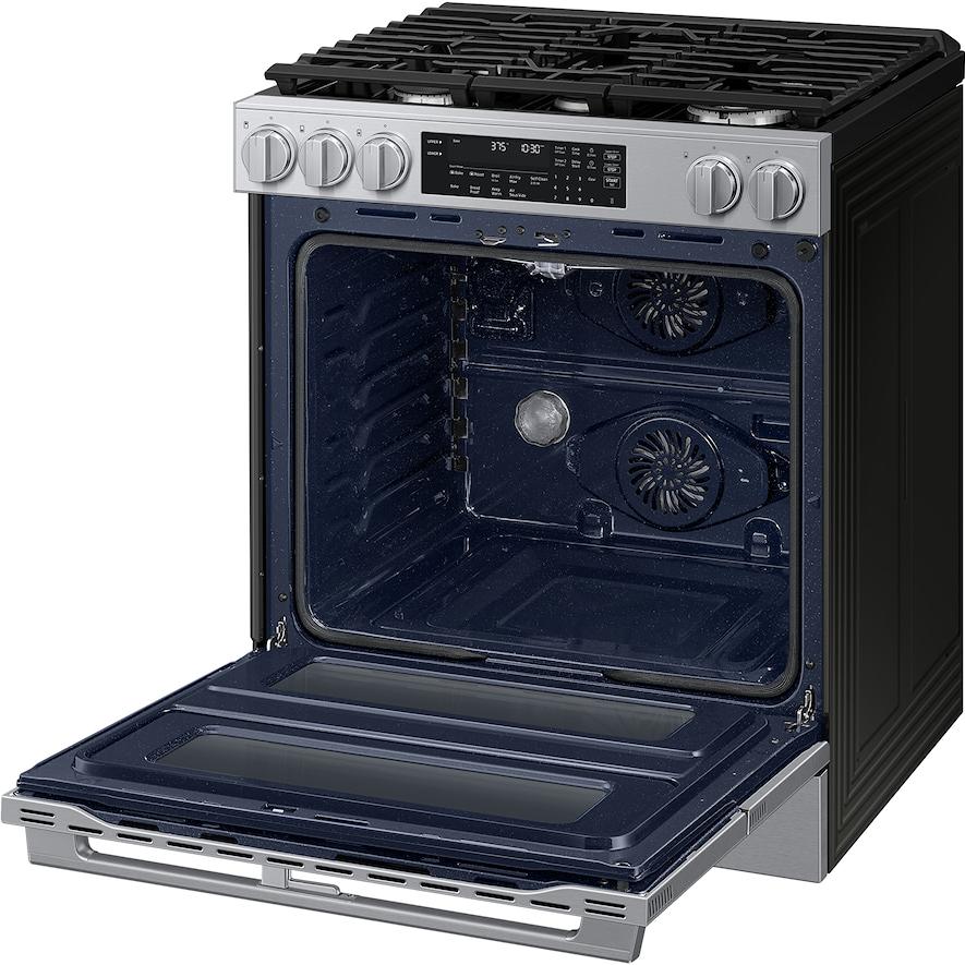  Samsung 30-inch, 6.0 cu. ft. Slide-in Gas Range with True Convection Technology NSG90H60DRAA IMAGE 8