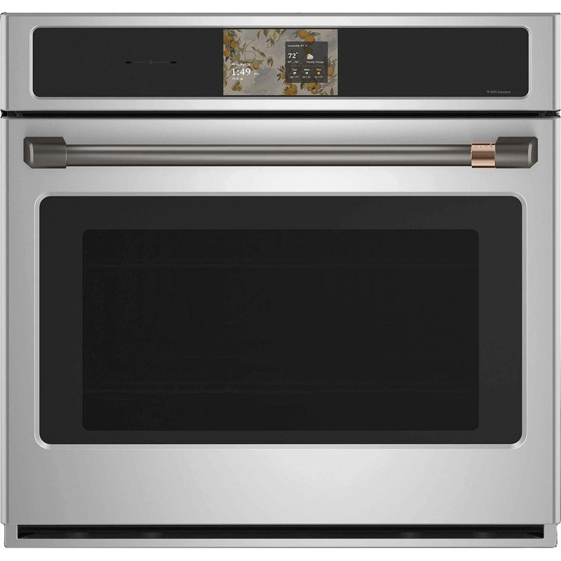 Café 30-inch, 5.0 cu. ft. Built-in Single Wall Oven with True European Convection CTS90DP2ZS1