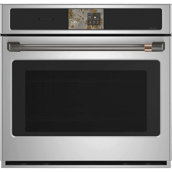 Café 30-inch, 5.0 cu. ft. Built-in Single Wall Oven with True European Convection CTS90DP2ZS1