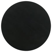 Dianella Round Pedestal Base Accent Side Table Black Stain
