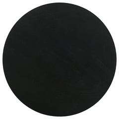 Dianella Round Pedestal Base Accent Side Table Black Stain