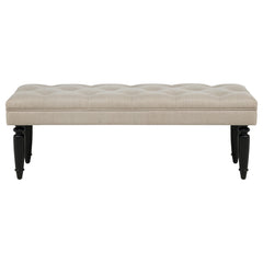 Marsha 52-inch Upholstered Entryway Accent Bench Latte