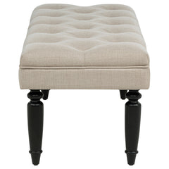 Marsha 52-inch Upholstered Entryway Accent Bench Latte