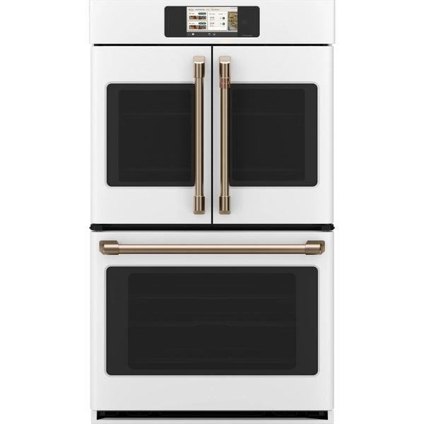 Café 30-inch, 10.0 cu. ft. Built-in Double Wall Oven with True European Convection CTD90FP4ZW2