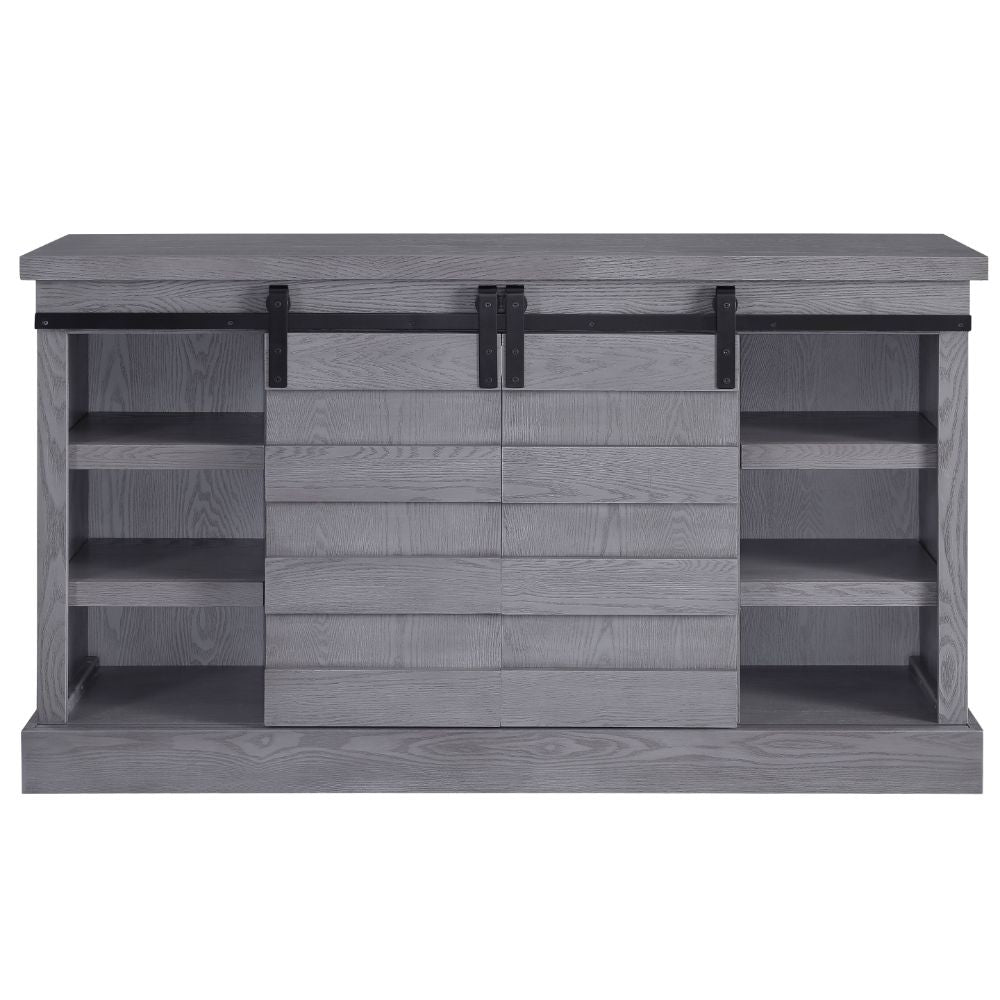 Amrita 59"L Rectangular TV Stand with Fireplace