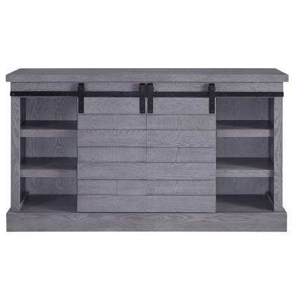 Amrita 59"L Rectangular TV Stand with Fireplace