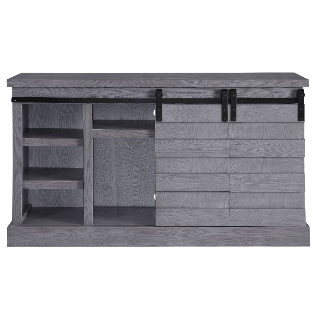 Amrita 59"L Rectangular TV Stand with Fireplace