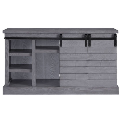 Amrita 59"L Rectangular TV Stand with Fireplace