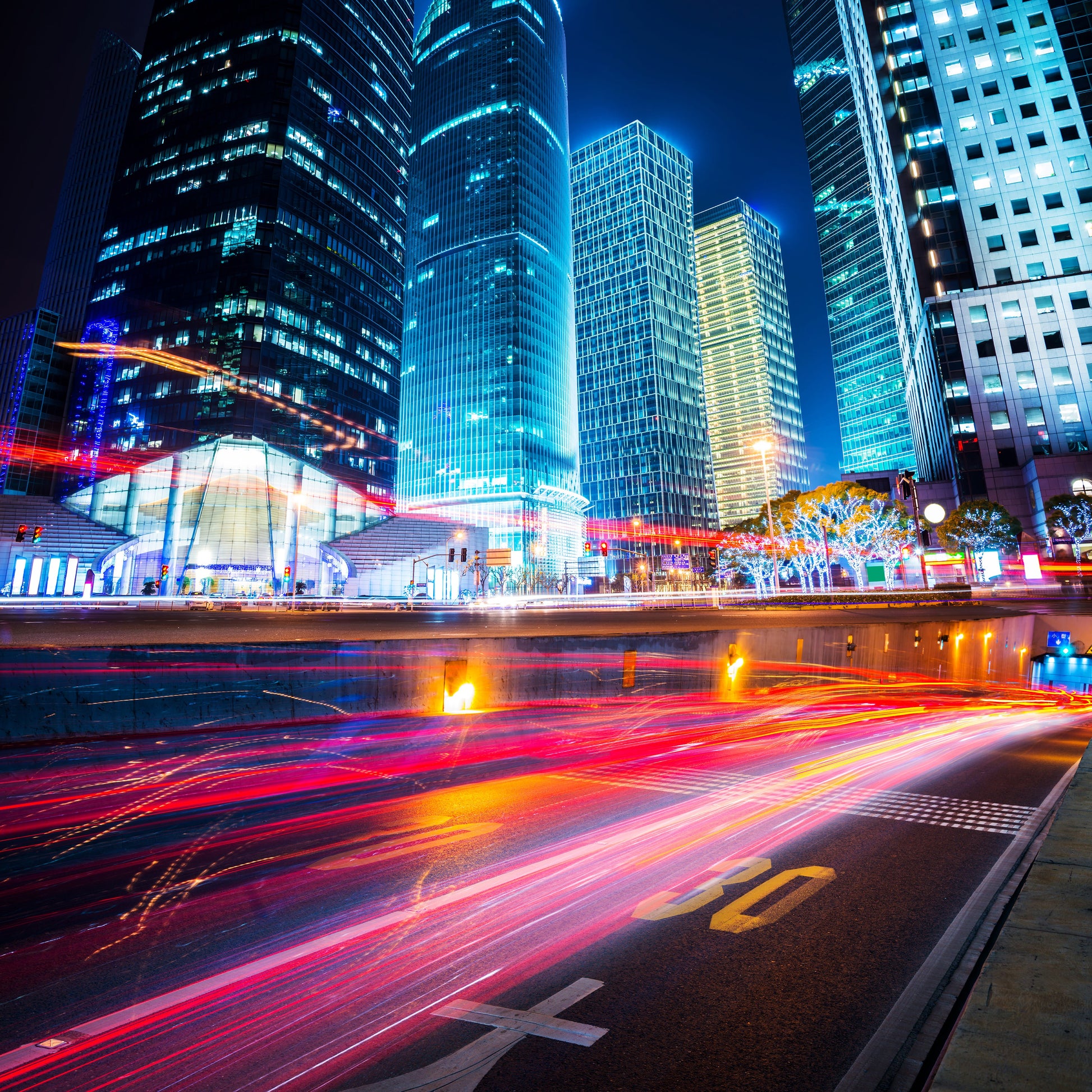 ''City Lights'' Tempered Glass