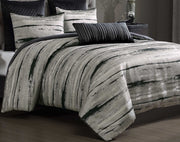 Ashbryn & Taffenbrook Queen Upholstered Panel 4PC Bedroom Set with Comforter Kit
