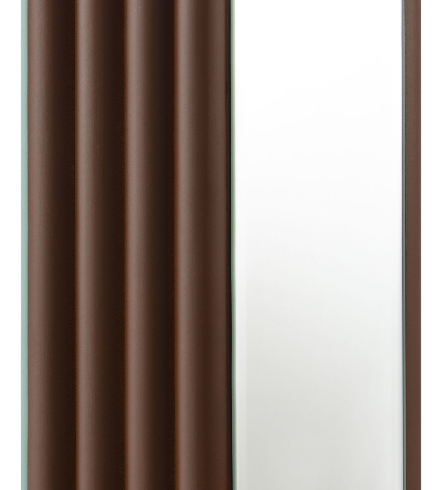 Lámpara de mesa con espejo cónico cuadrado de 30 pulgadas Elena, color marrón