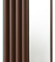 Lámpara de mesa con espejo cónico cuadrado de 30 pulgadas Elena, color marrón