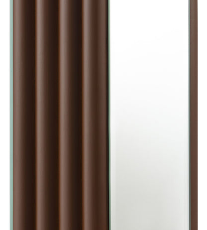 Lámpara de mesa con espejo cónico cuadrado de 30 pulgadas Elena, color marrón