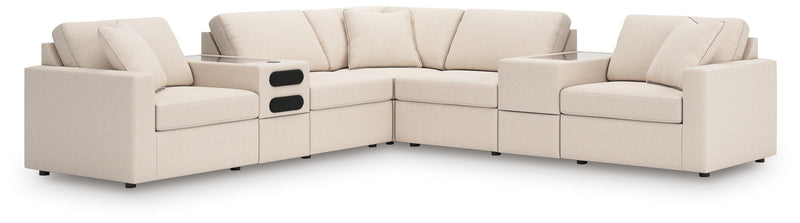 Modmax 7-Piece Balanced Sectional with Audio and Storage Consoles