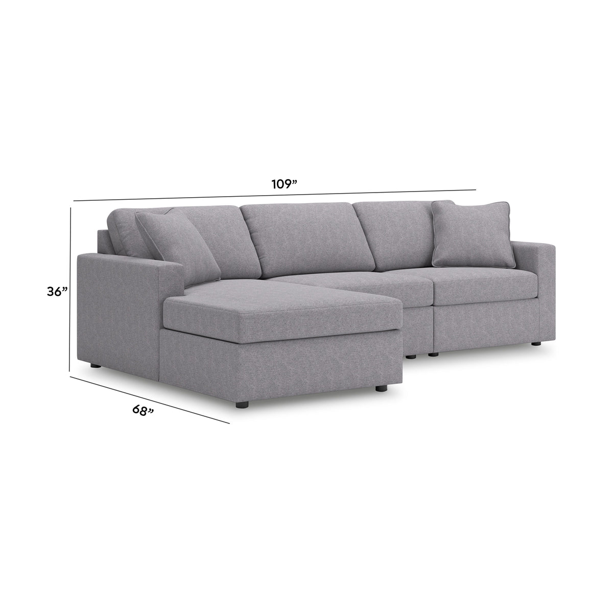 Modmax 3-Piece Sectional with Chaise