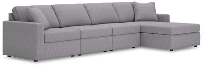 Seccional Modmax de 4 piezas con chaise longue
