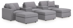 Modmax 5-Piece Sectional and 3 Ottomans