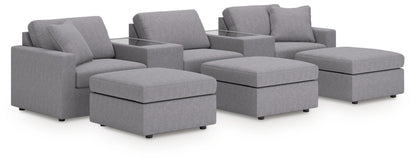Modmax 5-Piece Sectional and 3 Ottomans