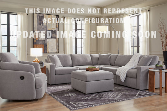 Modmax 6-Piece Sectional with Storage Chaise and Storage Console