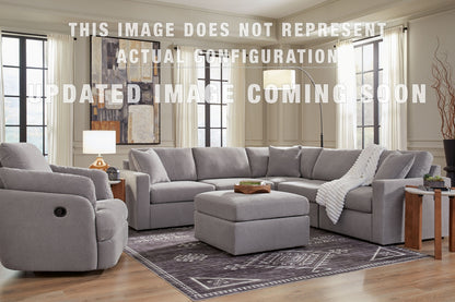 Modmax 6-Piece Sectional with Storage Chaise and Audio Console